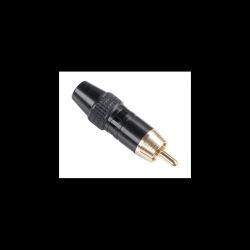 Wtyk RCA na kabel Profesjonalny czarny / WTY0062