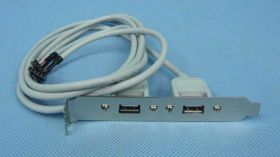 GNIAZDA 2xUSB 'A' NA ŚLEDZIU 1mb