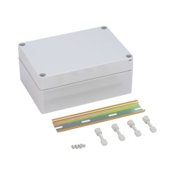 Hylec DN14E Grey General Purpose ABS Enclosure 75x125x175mm Grey Lid