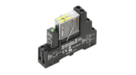 Przekaźnik mocy 24V dc DPDT Weidmüller, na szynę DIN