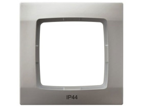 KARO Ramka 1 pojedyncza do wyłączników IP44 srebrny perłowy RH-1S/43 OSPEL