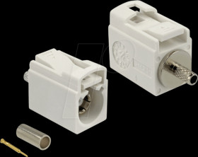 89700 FAKRA B jack 21 mm (short) for crimping