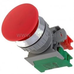 Przycisk dłoniowy czerwony NO+ NC GRZYB, chwilowy