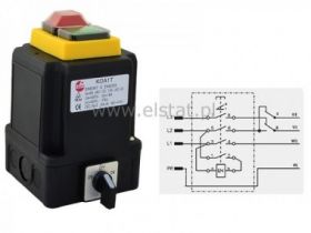 Wył. elektromag. 3F KOA1T; 400V 16A 9p