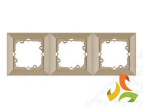 PERŁA Ramka 3 potrójna satyna metalik Ra-3P ABEX