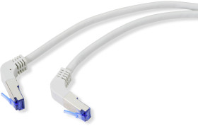 kabel RJ45 Renkforce RF-4892474, 1 szt., RJ45, CAT 6a, S/FTP, 1.00 m, szary