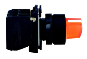 Przełącznik piórk. komp. pomarań. podśw. O 22 2 poz. stab., 230 V, 1NO+1NC XB5AK125M5