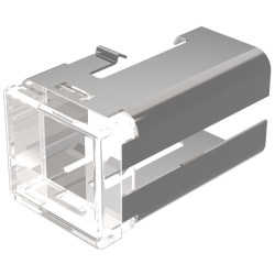 Soczewki do wskaźników, 03-953, Przezroczyste, bezbarwne, Prostokąt, długość: 19