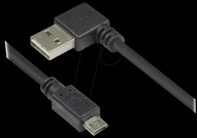 2510-EUM01W USB 2.0 EASY male A angled &gt; male micro-B
