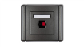 Flexi Gniazdo Głośnikowe Pojedyncze Grafitowy 11Fgg-1