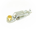 Zacisk krokodylkowy z dodatkowym zapięciem, Stal ocynkowana elektrolitycznie, 13mm