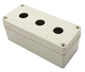 Obudowa kasety sterowniczej, Ø 22mm, 3-otworowa, IP66, RS PRO