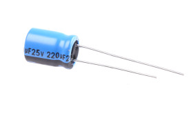 Kondensator 220μF 25V dc THT Vishay roztaw: 3.5mm 8 (Dia.) x 11.5mm