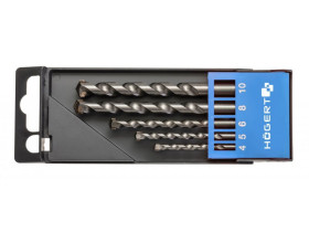 Zestaw wierteł do betonu 5szt 4x75 5x85 6x100 8x120 10x120 HT6D378 HOEGERT