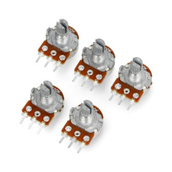 Potencjometr obrotowy 100kOhm liniowy 1/8W - 5szt.