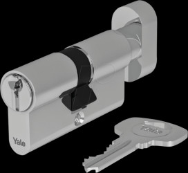 10-0553-3030-CK-2201 Knob cylinder 500 plus, 30/30, nickel satin