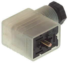 Gniazdo kablowe zaworowe przyłączeniowe z wskaźnikiem zadziałania (LED) z diodą flyback 2 + PE GML 209 NJ LED 120 VR YE schwarz