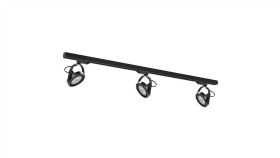 Zestaw Szynoprzewód 3Xlugar (Ar111-Gu10) + Prowadnica 1,5M - Czarny Ml7912...