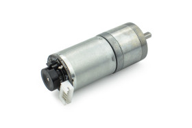 Metal DC Geared Motor w/Encoder - 6V 100RPM 6.5Kg.cm