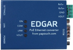 Konwerter sygnału RS232/RS485 na Ethernet lub WiFi z PoE EDGAR