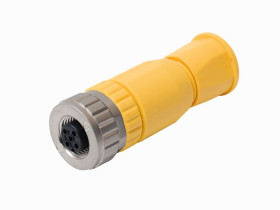 Złącze wielostykowe przemysłowe 5-pinowe M12 Montaż na kablu Gniazdo Turck