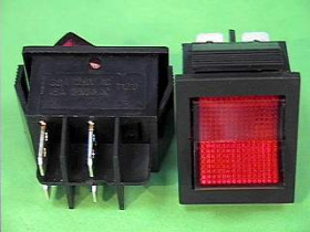 Przełącznik MK-621 KCD2-201N 230V AC podświetlany ON-OFF