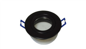 Oprawa Sufitowa Quatro Ip54 Czarna Okrągła Alumini