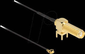 12035 Antenna cable, SMA 90° PCB socket / MHF® I plug