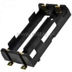 Pojemnik na baterie 2x L18650 do płytki druk SMD