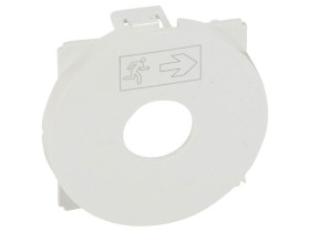 CELIANE Plakietka wyłącznika oświetlenia awaryjnego biała 068199 LEGRAND