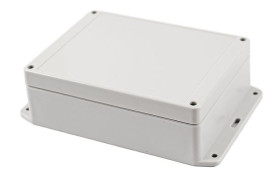 Obudowa ogólnego użytku Poliwęglan szerokość zew. 125 mm długość zew. 165 mm wys. zew. 55 mm Hammond IP65 Jasnoszary