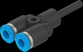 130628 Connector, Y-shaped, 3 x diameter 4 mm
