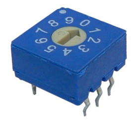 ERD110RSZ przełącznik kodujący DEC/BCD, 10 pozycyjny