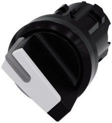 Przełącznik 2 pozycyjny 22mm czarny/biały bez samopowrotu O-I możl podświetlenie tworzywo IP69k SIRIUS ACT 3SU1002-2BF60-0AA0