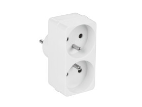 Rozgałęziacz sieciowy 1 wtyk / 2 gniazda