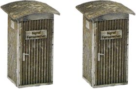 Budka telefoniczna, MBZ 84081, 7 x 7 x 14 mm, skala N, 4 szt.