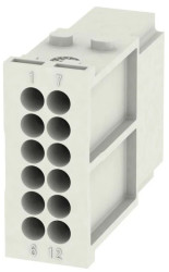 Ramka dokująca wkładów do złącz przemysłowych HDC MHD 12 MC 1428840000