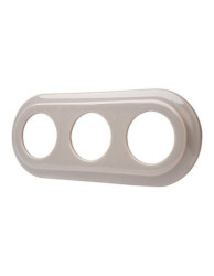 CERAMICZNA RAMKA TRZYKROTNA PASTELOWA OLIWKA