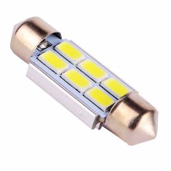 Żarówka samochodowa LED C5W 12V (6xSMD5730)