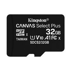 Karta Micro SD MicroSD, 32 GB Nie, Kingston Canvas Select Plus -25 → +85°C