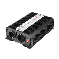 Przetwornica 12/230V 1000W KEMOT 2 gniazda niemieckie