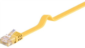 Cat 6Płaska Kabel Połączeniowy,U/Utp, Żółty - Długość Kabla 2 M