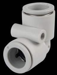 Plug connection, angled, Ø 12 mm &lt;&gt; Ø 12 mm