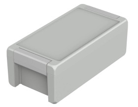 Bopla BA 241309 F SIL-7035 (00125235.SIL) - obudowa aluminiowa z wgłębieniem w pokrywie i uszczelką silikonową (259 x 128 x 90 m