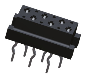 Gniazdo PCB 6 -pinowe 2 -rzędowe raster: 1.27mm typu płytka – płytka Proste Przewlekany