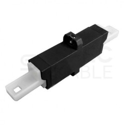 Adapter światłowodowy FO MM simplex LSH/UPC-LSH/UPC (typu E2000) czarny PFOT