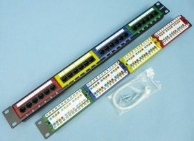 PATCH PANEL KAT.5e 24-PORTY 0197