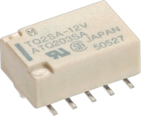 Relay, 2 Form C (NO/NC), 12 V (DC), 1028 Ω, 2 A, 110 V (DC), 125 V (AC), monostable, TQ2SA12ULCSAJ