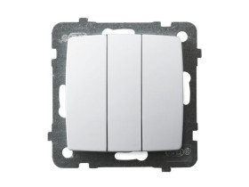 KARO Wyłącznik potrójny IP-20 zaciski gwintowe biały ŁP-13S/m/00 OSPEL