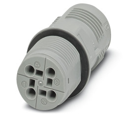 Złącze wielostykowe przemysłowe 4-pinowe, panelowe Gniazdo Phoenix Contact